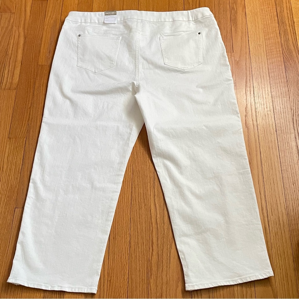 NWT Chico’s Size 4 US 20 Perfect Stretch Girlfriend Straight Leg Ankle Pants - Picture 15 of 16